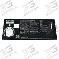 DAYTON Cover Display: Mfr Part # 3121037600. Key specifications — Manufacturer Part Number: 3121037600.
