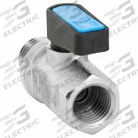APPROVED VENDOR Manual Two-Way Ball Valve: 1/4 in, Nickel-Plated Brass, Straight, MNPT x FNPT, Wedge (MPN G-MVFP-25M). Key specifications — Brand: APPROVED VENDOR; Handle: Wedge.