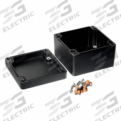 HAMMOND Enclosure: Die-Cast Aluminum, 4 in x 4 in x 3 in, NEMA 12/13/4/4X/6/6P - Fiberglass Submersible Enclosures