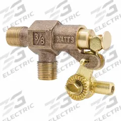 WATTS Float Valve with Threaded Outlet: For Water Media, Straight Valve Body, Horizontal Piping, NPT (MPN ST375). Key specifications — Mounting: Horizontal Piping; Arm Adjustability: Adjustable; Connection Gender - Side 1: Male; Connection Gender - Side 2: Male; Brand: WATTS; Connection Type - Side 1: NPT; Connection Type - Side 2: NPT; Flow Rate: 14 gpm @ 50 psi.