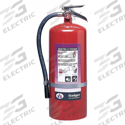 BADGER Fire Extinguisher: 20 lb Extinguisher Capacity, 120B:C - Class BC Fire Extinguishers