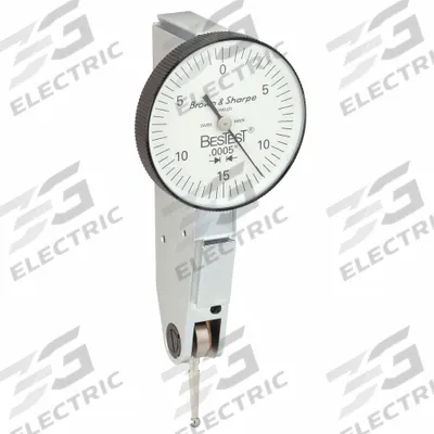 TESA BROWN & SHARPE Dial Test Indicator & Mag Base: 0.0005 in to 0.03 in, Vertical - Dial Test Indicators - Vertical Style