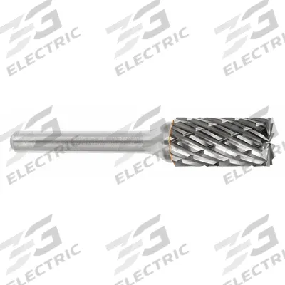 SGS PRO Carbide Bur: Cylinder with End Cut, SB-3, Steel Cut, 3/8" x 3/4" Head - Steel-Cut End-Cut Cylinder Burs