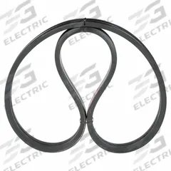 DAYTON Banded V-Belt: 2/B118, 2 Ribs, 121 in Outside Lg, 15/16 in Top Wd, 13/32 in Thick (MPN 54TY06). Key specifications — Belt Material: Rubber Compound.