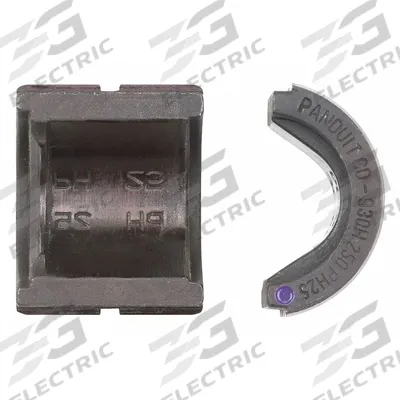 PANDUIT Upper and Lower Crimping Die: 6 to 1/0 AWG Copper Lug, 2 Sizes, Red Connector Color - Panduit Replacement Crimping Dies