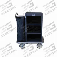 ROYAL BASKET TRUCKS Housekeeping Cart: Black, 47 in Overall Ht, 22 in Overall Wd, 37 in Overall Dp (MPN G37-KKX-M3C-1CN). Key specifications — Includes: Bag; Lockable: No; Brand: ROYAL BASKET TRUCKS.