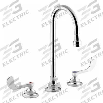 KOHLER Gooseneck Bathroom Faucet: Triton Bowe, Brass, Polished Chrome Finish - Widespread Handle Bathroom Faucets