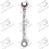 WERA Combination Wrench: Alloy Steel, Nickel Chrome, 14 mm Head Size, 7 3/8 in Overall Lg, Reversing (MPN 05073274001). Key specifications — attr309600: 14 mm; attr309611: Nickel Chrome; attr309610: Alloy Steel; attr309604: Yes; attr309612: No; attr309613: No; attr309615: No; attr324932: WERA.