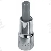 SK PROFESSIONAL TOOLS Socket Bit: 3/8 in Drive Size, Torx Tip, T50 Tip Size, 3 in Overall Lg, Torx (MPN 45550). Key specifications — attr1213209: Replaceable Insert; attr1213211: SK PROFESSIONAL TOOLS.