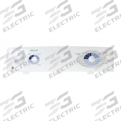 GE Control Backsplash: WE19M1490 - GE Washing Machine & Dryer Parts