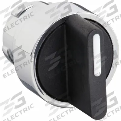 Dayton Short-Handled Selector Switch: 22 mm Panel Mount Size, 3 Positions - Selector-Switch Operators