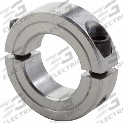 CLIMAX METAL PRODUCTS Shaft Collar: 2-Piece, Inch, Round, Clamp-On, 3 in Bore Dia - Aluminum Shaft Collars
