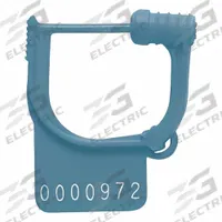 TYDENBROOKS Padlock Seals: Blue, Polypropylene, 6 lb Breaking Strength, 29/50 in Lock Lg, 1 PK (MPN 36021130-03). Key specifications — Brand: TYDENBROOKS; Marking Included: Letters; Marking Message: Sealed; Marking Numbering: Sequential; Lock Material: Polypropylene.
