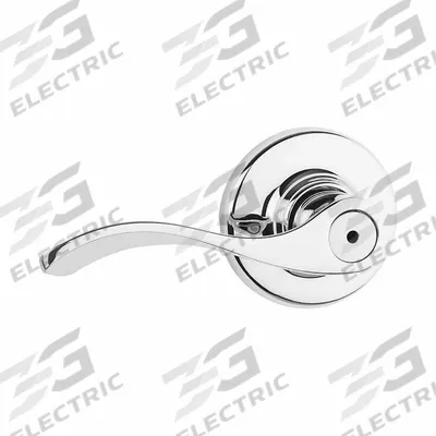 KWIKSET Door Lever Lockset: Privacy Lever Locksets, Chrome