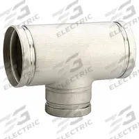 Metal Pipe Tee: A536 65-45-12 Stainless Steel, 8 in x 8 in x 4 in, 8 in Lg, EPDM, 300 psi (MPN 1330008030). Key specifications — Brand: GRUVLOK; Specific Fitting Shape: Tee; Maximum Operating Pressure: 300 psi; Standards: cULus Listed; Fitting Material: A536 65-45-12 Stainless Steel; Fitting Pipe Size: 8 in x 8 in x 4 in.
