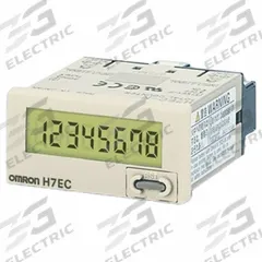 OMRON Electronic Counter: Totalizers, Front Panel Mounting, 1 in x 1 7/8 in, LCD, 1 in Overall Ht (MPN H7EC-NV-B). Key specifications — Mounting Style: Flush; Standards: CSA C22.2 No. 14; Brand: OMRON; Manufacturer Part Number: H7EC-NV-B.