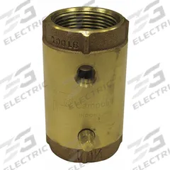 CAMPBELL Spring Check Valve with Taps: Poppet, Inline Valve Body, 1 in Pipe Size, FNPT x FNPT, Brass (MPN CVB-4TLF). Key specifications — Brand: CAMPBELL.