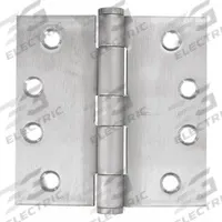 BEST Butt Hinge: Stainless Steel, Full Mortise, 2 in Leaf Wd (MPN F191NRP 4 5X4 5 HE 32D STS). Key specifications — Removable Pin: No; Bearing Type: Plain; Material: Stainless Steel.