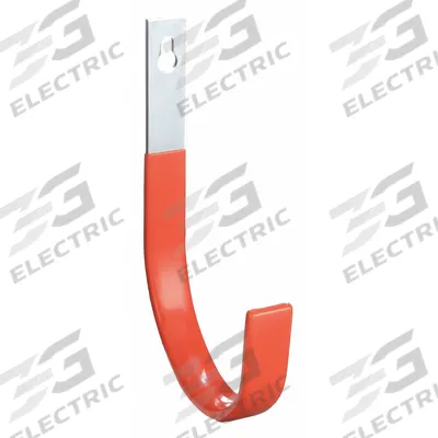 APPROVED VENDOR Hook: Nail-In, 40 lb Wt Capacity, 1 Points per Hook, Orange - Wall Mount Utility Hooks