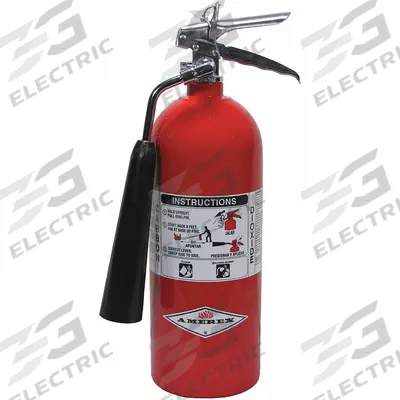 AMEREX Fire Extinguisher: 5 lb Extinguisher Capacity, 5B:C - Class BC Fire Extinguishers