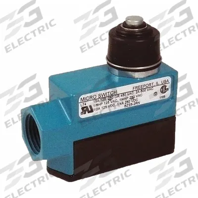 Honeywell Non Plug-In Limit Switch: Plunger Actuator, Metallic, 26 ozf Op Force - Min - Top-Mount Plunger Limit Switches