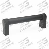 JW WINCO Pull Handle: Threaded Holes, Rear-Mount, 23.62 in Mounting Hole Center to Center, Black (MPN 28W600AT0K/A). Key specifications — Screw Size: M8; Brand: JW WINCO; Color: Black; _Leg Style: Black Powder-Coated Aluminum.