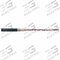 CHAINFLEX Control Cable: 26 AWG, 4 Conductors, Order by the Foot, PUR Jacket, 300 V (MPN CF2-01-04). Key specifications — Conductor Material: Copper; Conductor Configuration: Single; Minimum Bend Radius Factor - Fixed: 3 x OD; Minimum Bend Radius Factor - Flexible: 4 x OD; Includes Ground: No; Minimum Bend Radius Factor - E-Chain: 5 x OD; Resistance Properties: Oil and Grease Resistant; Standards: FT-1.