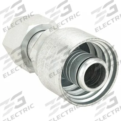 AEROQUIP Hydraulic Crimp Fitting: Steel x Steel, Straight, -16 For Hose Dash Size - Aeroquip Crimp Hydraulic Hose Fittings with ORS Connection
