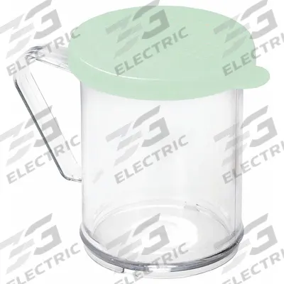 TABLECRAFT PRODUCTS Dredge: For Salt/Sugar Food Type, 10 oz Capacity, Plastic Body - Shakers with Handles & Tops