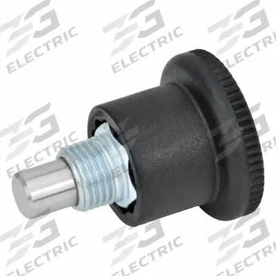 JW WINCO Indexing Plunger: Nonlocking, Steel Body w/ SS Plunger - Nonlocking Pull-Knob Indexing Plungers for Thin-Gauge Sheet Metal