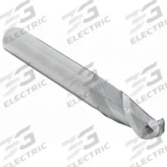 CLEVELAND Ball End Mill: Carbide, 2 Flute, 1/4" Mill Dia, 1/2" LOC, 2" OAL (MPN C60935)