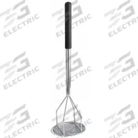 TABLECRAFT PRODUCTS COMPANY Potato Masher: Round, 4 1/2 in Face Lg, 4 1/2 in Face Wd, Steel (MPN 7319)