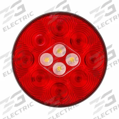 MAXXIMA Round Combination Light: LED, Stop, Turn, and Tail Combo Light, Red, Round - Stop, Turn & Tail Combination Lights