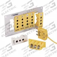 OMEGA Temperature Probe Connectors & Adapters: Panel Jack, For Type K Thermocouple Type, Std Jack (MPN TPJ-K-F). Key specifications — attr1432251: No Clamp Included; attr1432252: No Write-On Window Included; attr1276097: Panel Jack; attr1276100: Chromel; attr1276082: Standard Jack; attr1276092: OMEGA; attr1276087: Yellow; attr1276088: Glass-Filled Nylon.