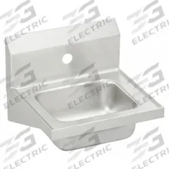 ELKAY Hand Wash Sink: 1 Stations, 6 in Bowl Dp, 12 in Bowl Lg, 9 3/4 in Bowl Wd, Faucet Not Included (MPN CHS17161). Key specifications — Includes Side Splash: Side Splash Not Included; Series: Elkay Commercial; Brand: ELKAY.