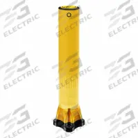 A-SAFE Bollard: Bolt-On, 47 1/16 in Install Ht, Round, Polymer, Yellow, 7 1/2 in Dia, Removable Cap (MPN MP-01-01-0003). Key specifications — Material Detail: Polymer.