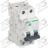 SCHNEIDER IEC Supplementary Protector: 8 A Amps, 14kA at 240V AC, Screw Clamp, C60SP, B (MPN M9F21208). Key specifications — Terminal Connection: Screw Clamp; AC Voltage Rating: 240/415/440V AC; Curve Type: B; DC Voltage Rating: Not Rated; Max. AIR Rating: 14kA at 240V AC; Series: C60SP; Brand: SCHNEIDER.
