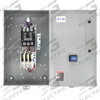 EATON Definite Purpose Magnetic Motor Starter: Non-Reversing, 3 Poles, 50 A, 120V AC Coil, Thermal (MPN A25CGE50A). Key specifications — Brand: EATON; Thermal Units Required: 3 Thermal Units Required (Not Included).