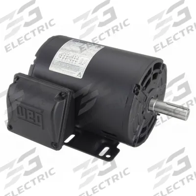 WEG General Purpose Motor: Rigid Base Mount, Open Drip Proof, 1 hp, 230/460V AC - Rigid Base 3-Phase General Purpose AC Motors
