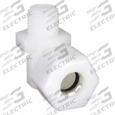 PARKER Compression Fitting Elbow: 5/16 in OD x 1/4 in Pipe Size, Compression x MNPTF - General Purpose Nylon Compression Fittings