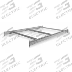 TENNSCO Bulk Storage Deck Level: 72 in x 48 in x 3 5/8 in, 14 ga Beams, 2,750 lb Load Capacity (MPN BPB-72-48). Key specifications — Frame Finish: Epoxy Coated; Frame Material: Steel; Color: Industrial Gray; Includes: (2) 72 in Beams; Brand: TENNSCO.
