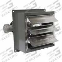 Shutter Mounted Hazardous Location Exhaust Fan: 12 in Blade, 1 Speed, 1/3 hp, 1,640 cfm, 115V AC (MPN SD12-XPF). Key specifications — Hazardous Location Class: Class I, Group C and D; Class II, Group F and G; Brand: CANARM; Motor Enclosure: Totally Enclosed Fan Cooled; Frame Material: Steel; Number of Speeds: 1; Frame Finish: Powder Coated; Nameplate Voltage: 115V AC.