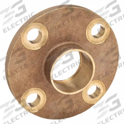 NIBCO Sweat Fitting Adapter: 1 1/2 in CTS x 1 1/2 in Pipe, Cup x Flange - Low-Lead Cast Copper & Bronze Tube Flanges