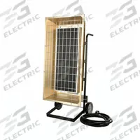 FOSTORIA Electric Infrared Heater: 6500 W Watt Output, Hardwired, 480V AC, 1 or 3 Phase, Wheeled (MPN P65-FSP-3). Key specifications — NEMA Plug Configuration: Hardwired; Heater Mounting Position: Horizontal or Vertical Burn; Includes: Electrical Enclosure; Phase: 1 or 3; Wattage Output: 6500 W; Voltage: 480V AC; Brand: FOSTORIA; Element Type: Flat Panel Emitter.