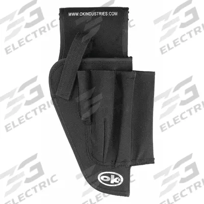 OK INDUSTRIES Tool Pouch: For 2 3/4 in Belt Wd - Max, 5 Pockets - Nylon Tool Pouches