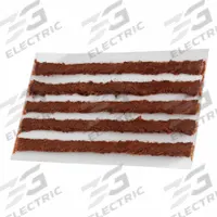 TRU-FLATE Radial Inserts/String Repairs: Patches & Plugs, Strip, Radial Truck Tires, Rubber, Brown (MPN 15-184). Key specifications — Product Type: Patches & Plugs; Compatible Tire Type: Radial Truck Tires; Brand: TRU-FLATE; Material: Rubber; Shape: Strip.