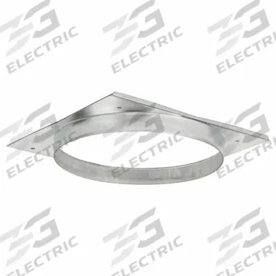 Dayton Round Duct Connector: Steel, Galvanized, 8 in x 8 in x 3/4 in - Replacement Parts for Bathroom Exhaust Fans
