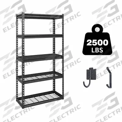 APPROVED VENDOR General Purpose Boltless Metal Shelving: Standalone, Heavy Duty, 30 in x 12 in - Light-Duty Wire Decking Boltless Shelving