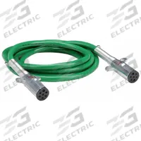 VELVAC Cord: 7-Way, Plastic, 0 ga_6 ga_8 ga Wire Gauge, Dolly ABS/Vehicle and Trailer, Spring Guard (MPN 590166)