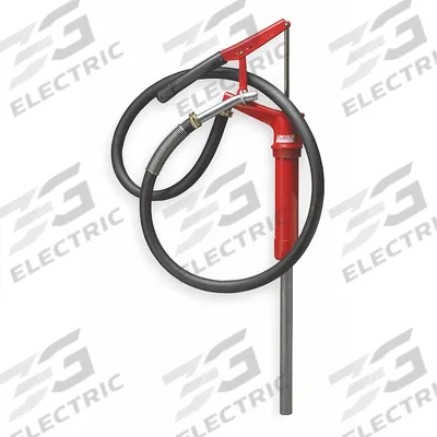 LINCOLN Hand Pump: Lever Action, Pump with Spout, Cast Iron Housing, 8.5 oz per stroke - Lever Handle Standard Drum Pumps